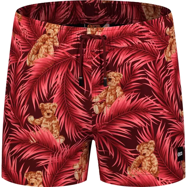  Férfi úszónadrág NORDBLANC RAINFOREST NBSPM8019 PIROS 