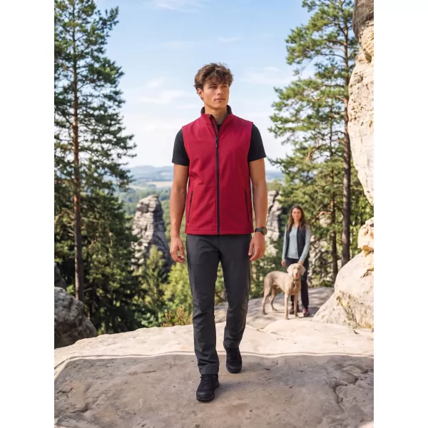  Férfi softshell mellény ALTISPORT NoPrint NP/ALM8211NJ PIROS FEKETE 