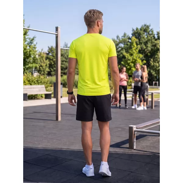  Férfi funkcionális póló ALTISPORT NoPrint NP/ALM421 NEON SÁRGA 