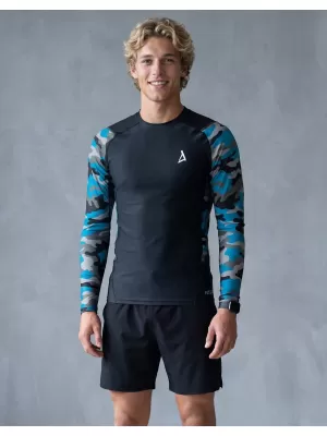 Férfi funkcionális tömörítés T -piró prémium ALTISPORT VOJ/ALM038TR03 KEROZIN/FEKETE