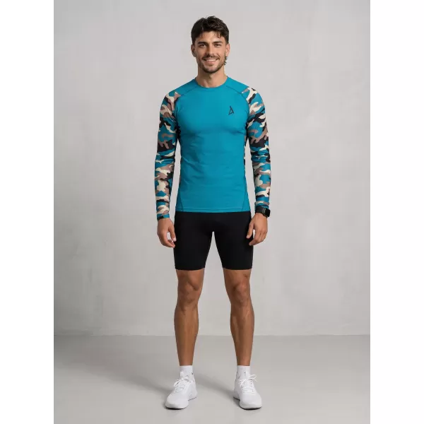  Férfi funkcionális tömörítés T -piró prémium ALTISPORT VOJ/ALM038TR03 KEROZIN/BARNA 