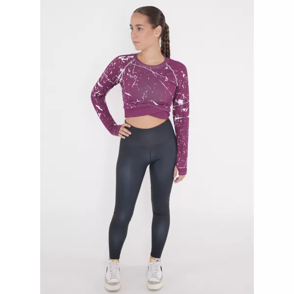  Női prémium, hosszú ujjú funkcionális crop felső ALTISPORT VOJ/ALW034TR04 FUKSZIA 