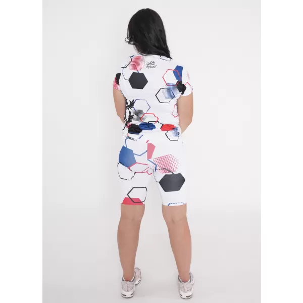  Női prémium funkcionális leggings térd felett ALTISPORT VOJ/ALW036LEG02 HEXA FEHÉR 