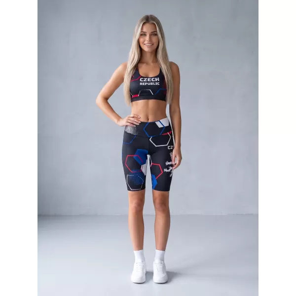  Női prémium funkcionális leggings térd felett ALTISPORT VOJ/ALW036LEG02 HEXA FEKETE 