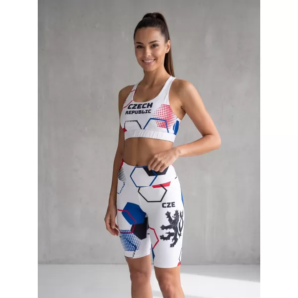  Női prémium funkcionális leggings térd felett ALTISPORT VOJ/ALW036LEG02 HEXA FEHÉR 