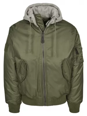 Kabát BRANDIT HOODED MA BD3150 OLAJBOGYÓ/SZÜRKE