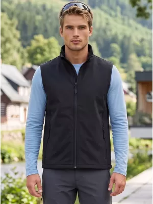 Férfi softshell mellény ALTISPORT NoPrint NP/ALM8211NJ FEKETE/FEKETE