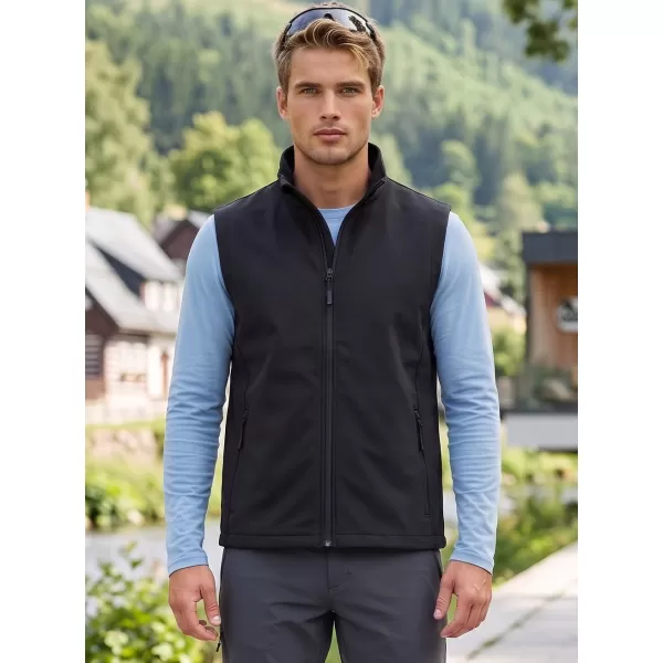  Férfi softshell mellény ALTISPORT NoPrint NP/ALM8211NJ FEKETE/FEKETE 