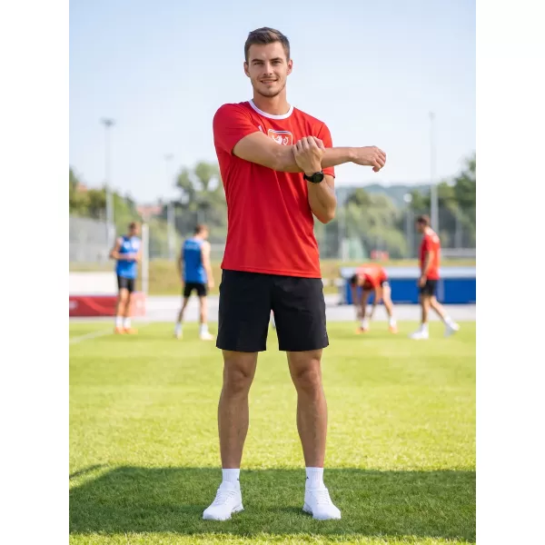  Férfi funkcionális prémium póló ALTISPORT VOJ/ALM040TR01 PIROS 