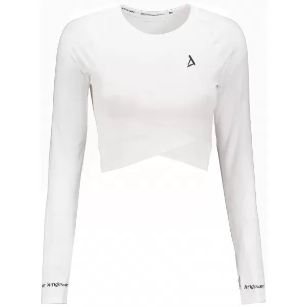  Női prémium, hosszú ujjú funkcionális crop felső ALTISPORT VOJ/ALW000TR04 FEHÉR 