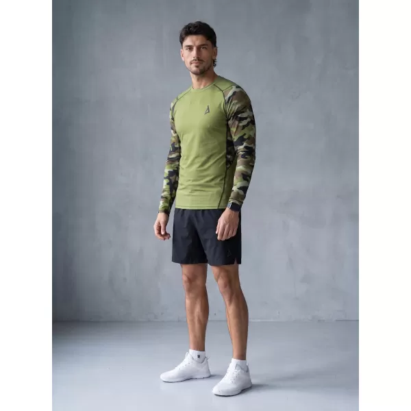  Férfi funkcionális tömörítés T -piró prémium ALTISPORT VOJ/ALM038TR03 ZÖLD/KHAKI 