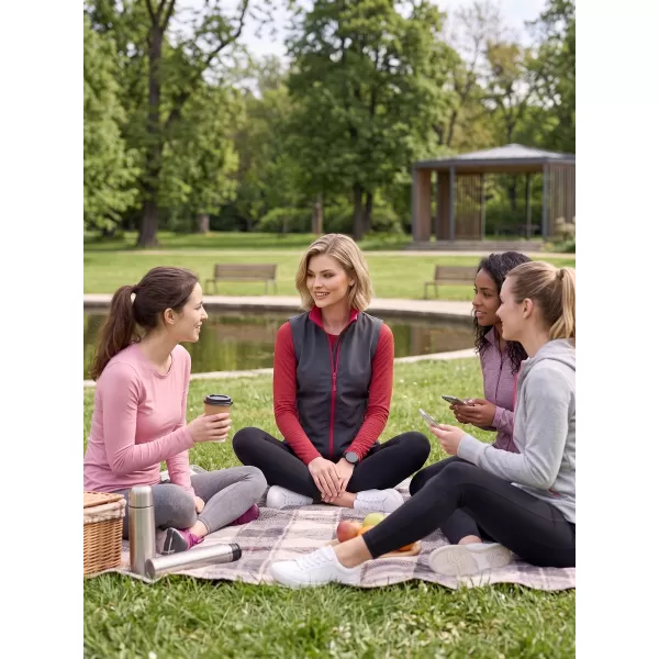  Női softshell mellény ALTISPORT NoPrint NP/ALW7211NJ VASSZÜRKE/PIROS 