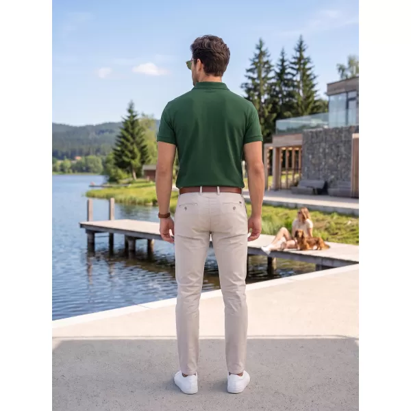  Férfi póló gallérral ALTISPORT NoPrint NP/ALM302 ÜVEG ZÖLD 