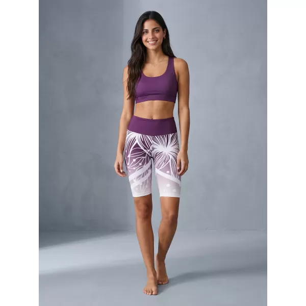  Női prémium funkcionális leggings térd felett ALTISPORT VOJ/ALW045LEG02 LILA/FEHÉR 