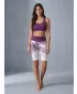 Női prémium funkcionális leggings térd felett ALTISPORT VOJ/ALW045LEG02 LILA/FEHÉR