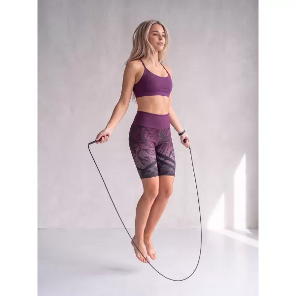  Női prémium funkcionális leggings térd felett ALTISPORT VOJ/ALW045LEG02 LILA/FEKETE 