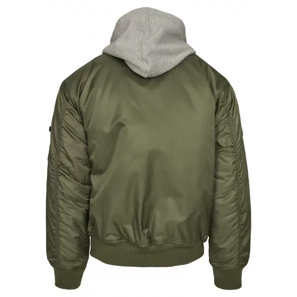  Kabát BRANDIT HOODED MA BD3150 OLAJBOGYÓ/SZÜRKE 