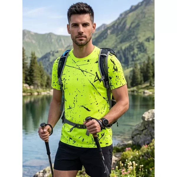  Férfi funkcionális prémium póló ALTISPORT VOJ/ALM034TR01 NEON SÁRGA 