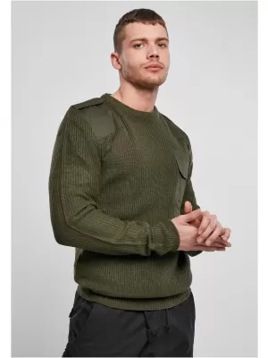 Férfi pulóver BRANDIT MILITARY BD5018 OLAJBOGYÓ