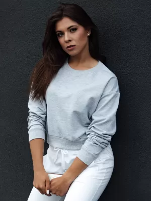 Női pulóver DSTREET CASUALVIBE VILÁGOSSZÜRKE