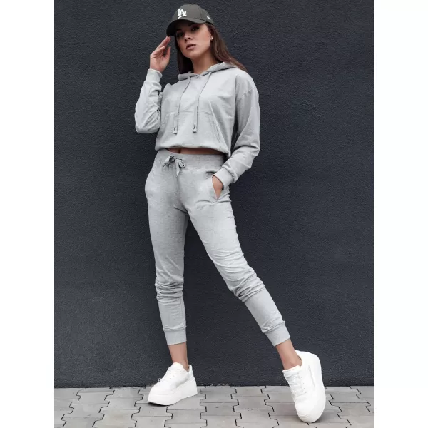 Női pulóver DSTREET TRENDHOOD VILÁGOSSZÜRKE 