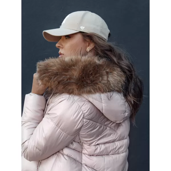 Női kabát DSTREET WINTERCHIC RÓZSASZÍN 