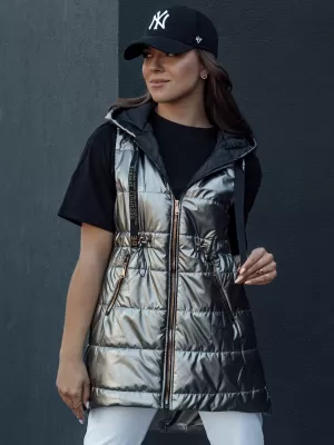 Mellény DSTREET PIXIECODE TY4437 SÖTÉTSZÜRKE