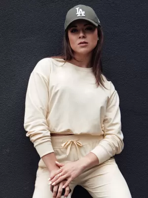Női pulóver DSTREET CASUALVIBE BÉZS