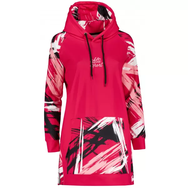  Prémium női funkcionális hosszabbított pulóver ALTISPORT VOJ/ALW039MI03 VIVA MAGENTA 