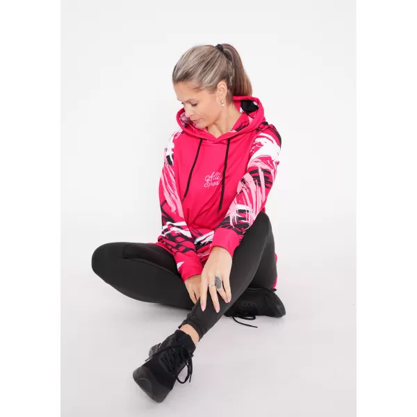  Prémium női funkcionális hosszabbított pulóver ALTISPORT VOJ/ALW039MI03 VIVA MAGENTA 