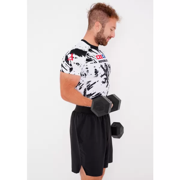  Férfi funkcionális kompressziós ing rövid ujjú prémium ALTISPORT VOJ/ALM036TR04 ABSZTRAKCIÓ 