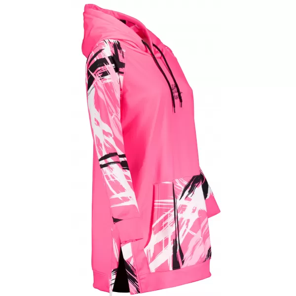  Prémium női funkcionális hosszabbított pulóver ALTISPORT VOJ/ALW039MI03 FLUO RÓZSASZÍN 