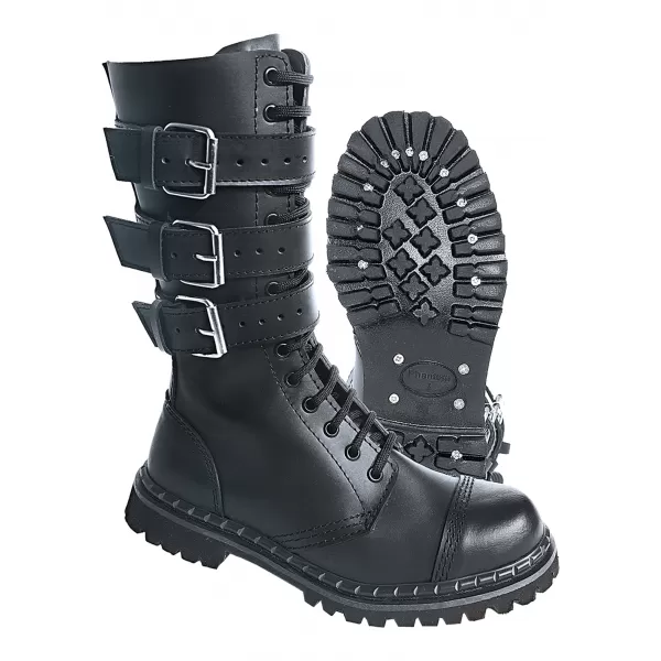  Férfi cipő BRANDIT 3-BUCKLE PHANTOM BD9005 FEKETE 