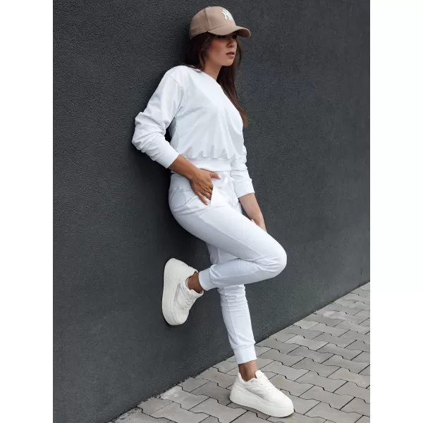  Női pulóver DSTREET CASUALVIBE FEHÉR 