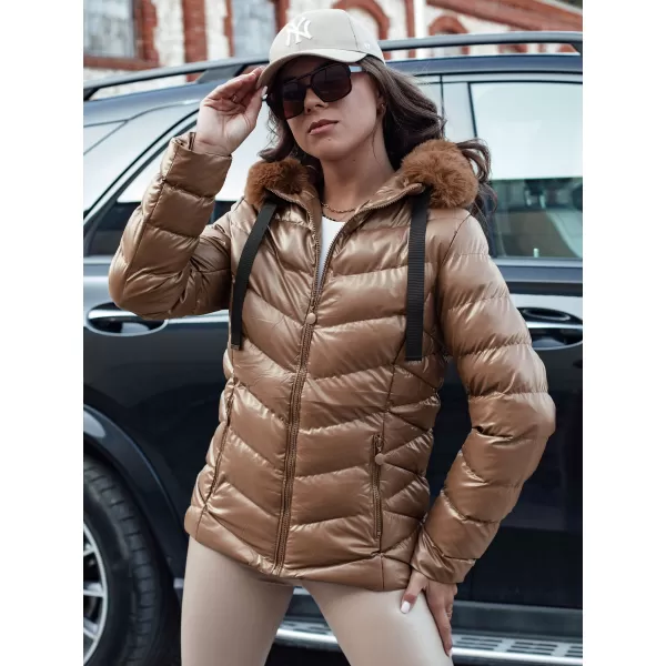  Női kabát DSTREET MIRIAL ty4573 KARAMELLA 