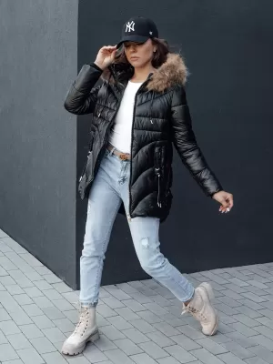 Női kabát DSTREET WINTERCHIC FEKETE