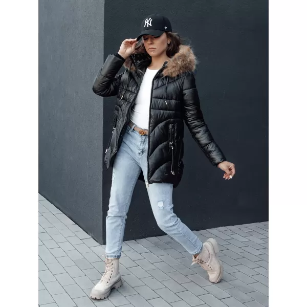  Női kabát DSTREET WINTERCHIC FEKETE 