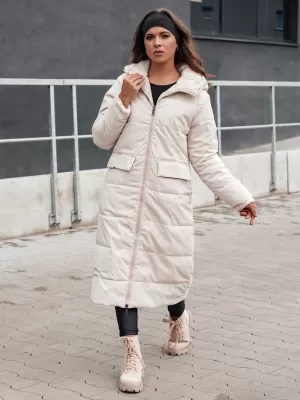 Télikabát DSTREET GLAMPUFF BÉZS