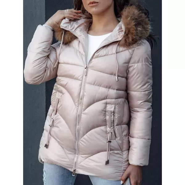  Női kabát DSTREET WINTERCHIC RÓZSASZÍN 