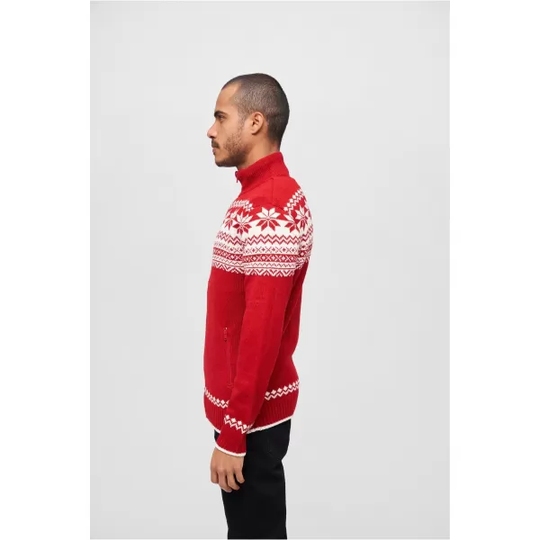  Férfi pulóver BRANDIT CARDIGAN NORWEGER BD5030 PIROS 