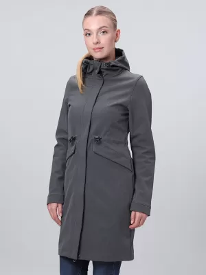 Női softshell kabát LOAP LUNARA SÖTÉTSZÜRKE