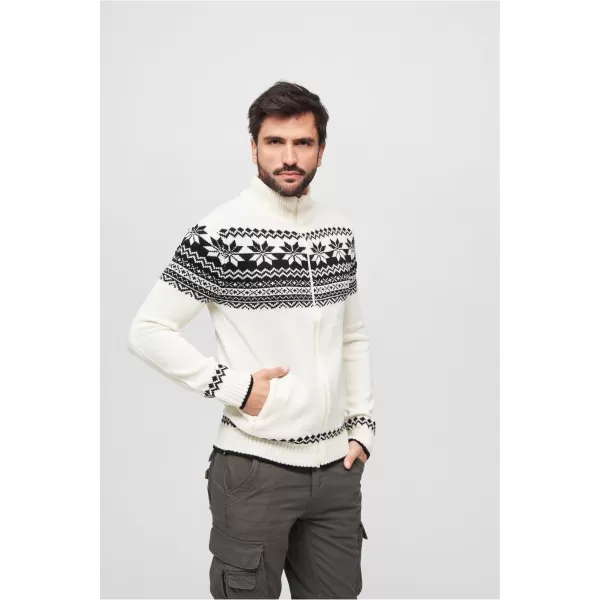  Férfi pulóver BRANDIT CARDIGAN NORWEGER BD5030 FEHÉR 