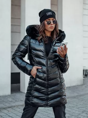 Női kabát DSTREET CRYSTAL FEKETE