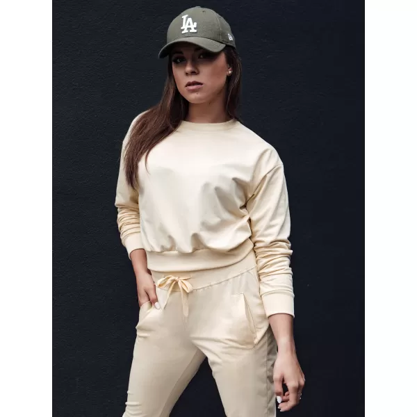  Női pulóver DSTREET CASUALVIBE BÉZS 