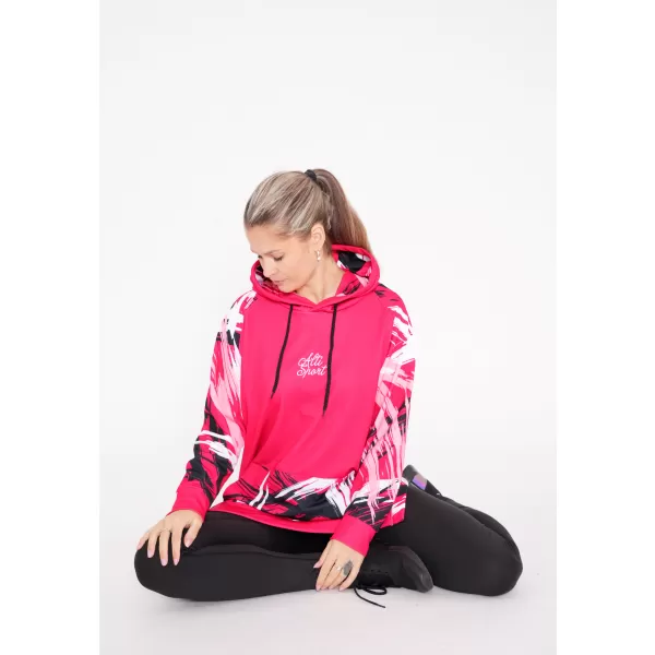  Prémium női funkcionális hosszabbított pulóver ALTISPORT VOJ/ALW039MI03 VIVA MAGENTA 