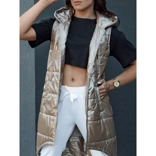  Mellény DSTREET MERIS TY4451 KARAMELLA 