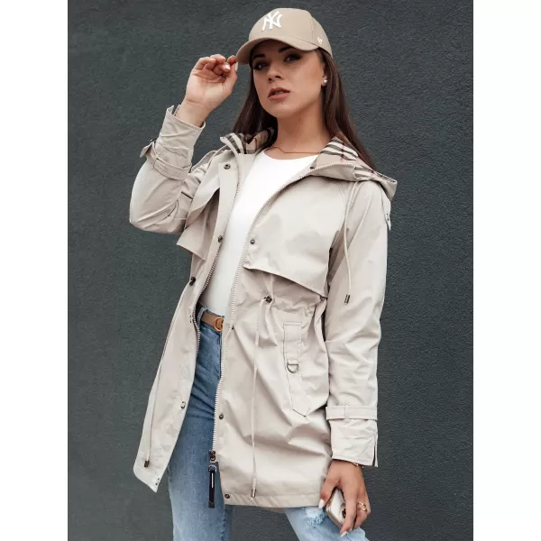  Női kabát DSTREET FASHLOVE TY4393 VILÁGOSSZÜRKE 