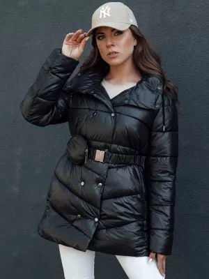 Kabát DSTREET BLOOM FEKETE
