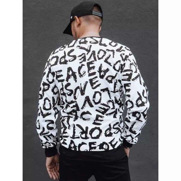  Férfi pulóver DSTREET bx5768 FEHÉR 