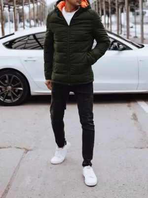 Férfi téli kabát DSTREET ZÖLD